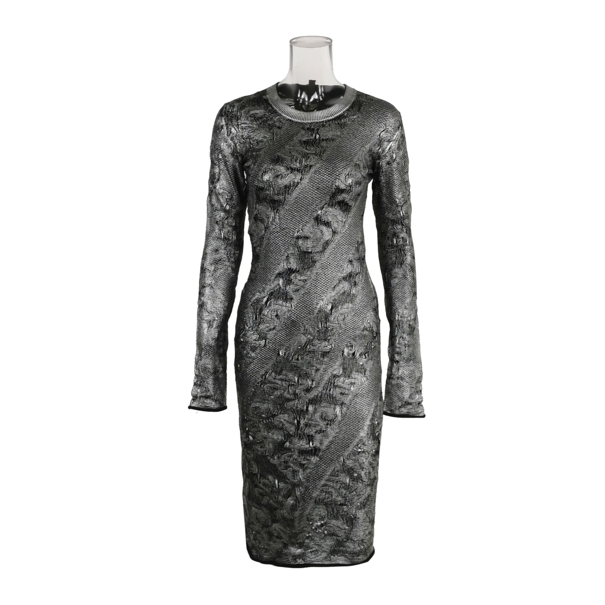 Louis Vuitton Louis Vuitton Metallic Pattern Midi Dress Size S Size S / US 4 / IT 40 - 1 Thumbnail