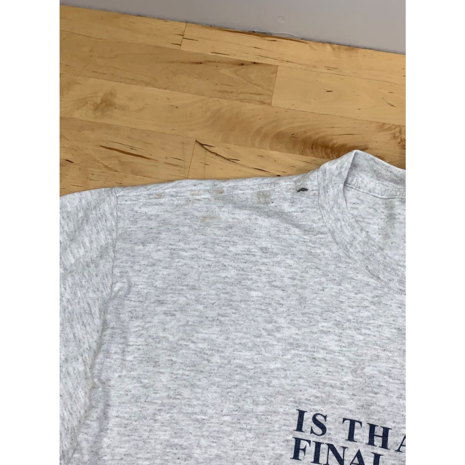 Vintage VINTAGE Is That Your Final Answer Shirt Men L Gray Nike Size US L / EU 52-54 / 3 - 5 Thumbnail