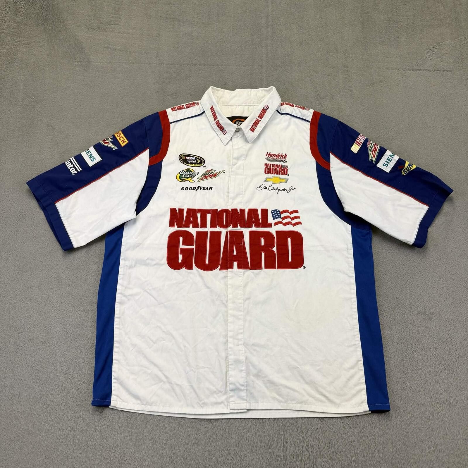 Other Dale Earnhardt Jr. / JR Nation NASCAR Button Up Pit Crew Size US XL / EU 56 / 4 - 1 Thumbnail