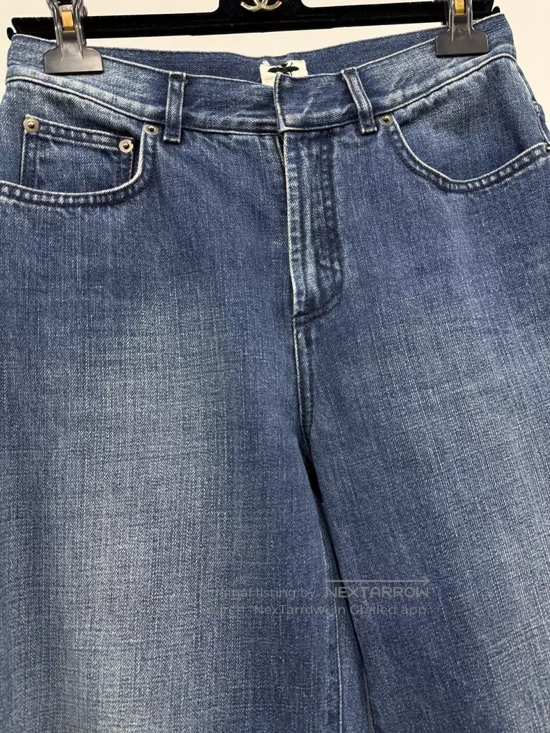 Dior Dior Blue classic denim wide-leg trousers Size 42" / US 20 - 2 Thumbnail