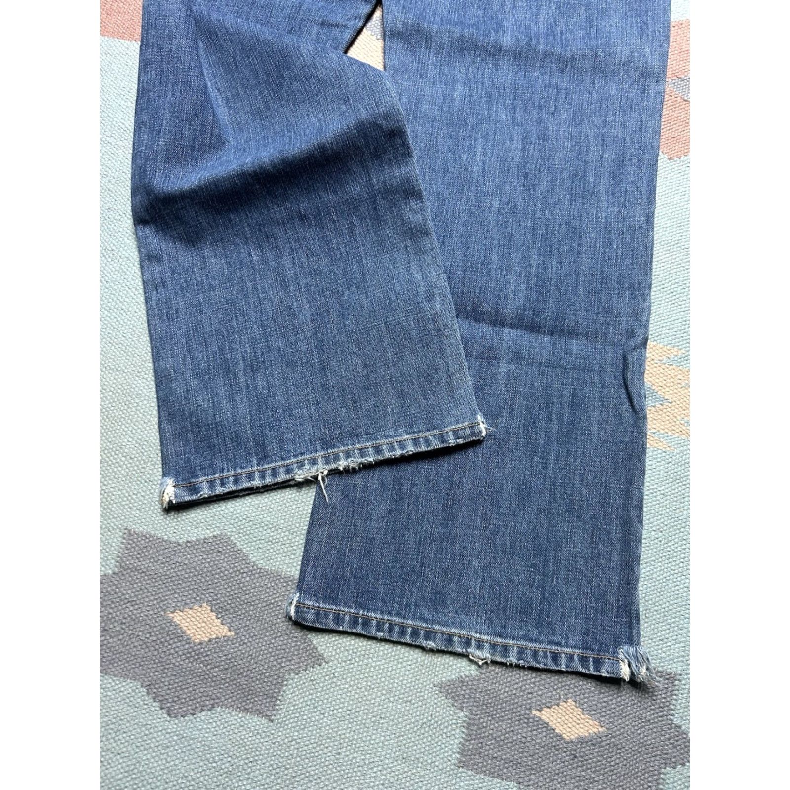 Lee VINTAGE Lee Jeans dungaree workwear dark wash denim baggy 33x32 Men Inseam 32 Straight Jeans 33 Blue Size US 33 - 2 Thumbnail