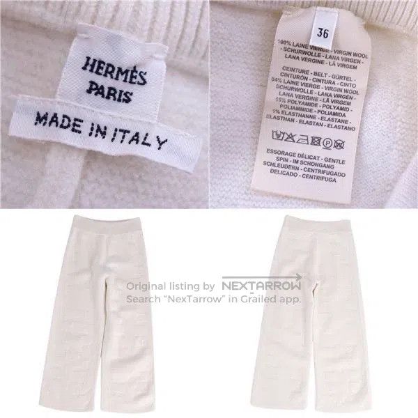 Hermes Hermes Wool Pants Size 24" / US 00 / IT 34 - 5 Thumbnail