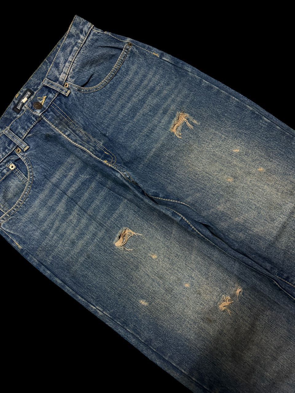 Hysteric Glamour INSANE 90s Amore Puro Baggy Rusty Mudwash Distressed Ripped Size US 29 - 6 Thumbnail
