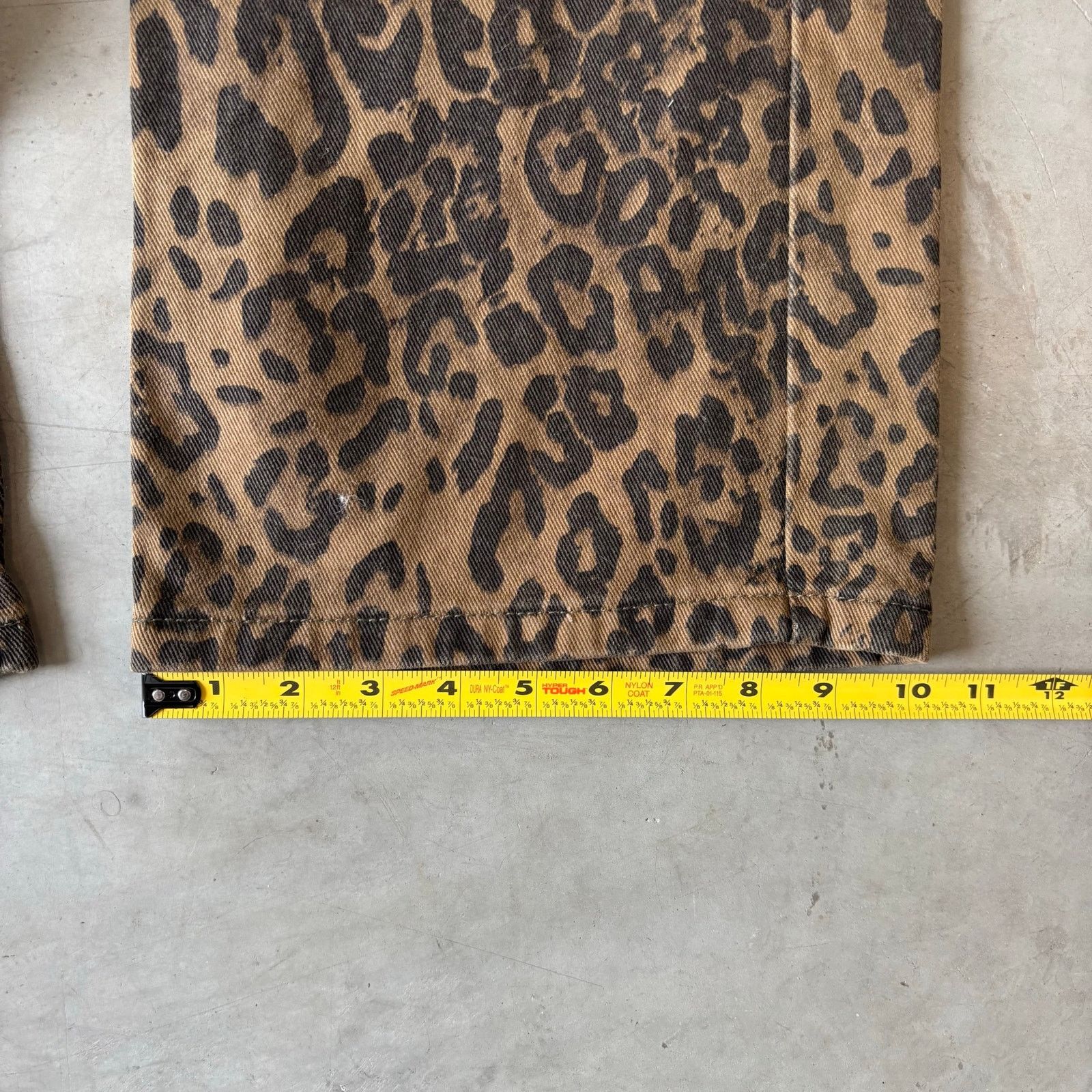 Vintage y2k leopard print baggy flared denim jeans Size US 28 / EU 44 - 3 Thumbnail
