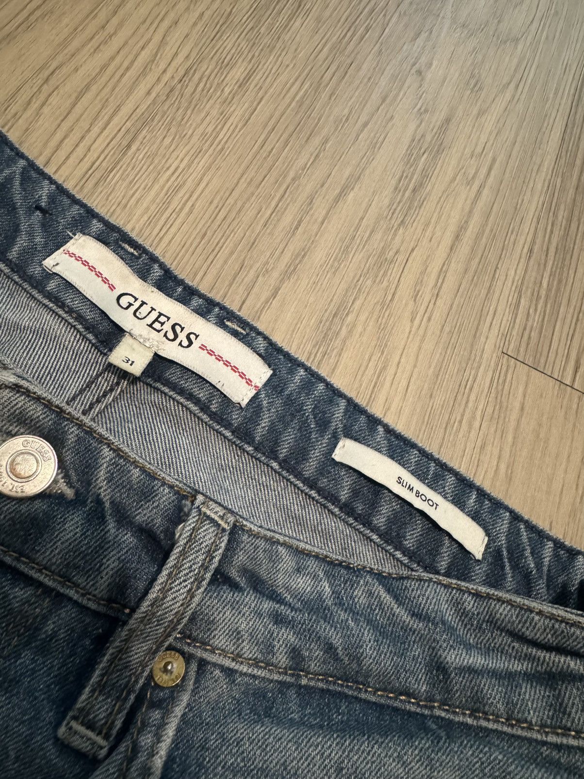 Guess Vintage Guess Men’s Boot Cut Jeans Size US 31 - 2 Thumbnail