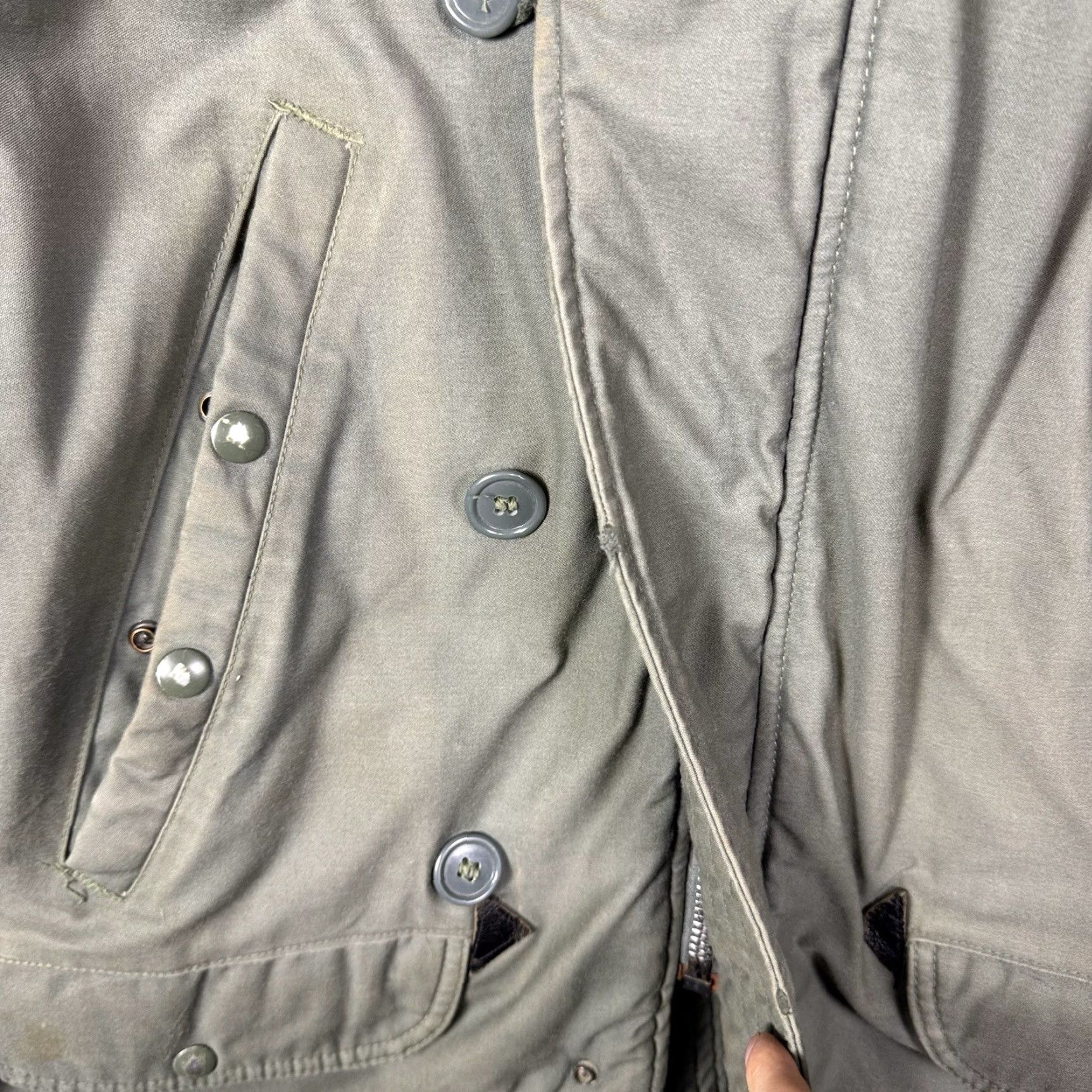 Vintage VINTAGE Spiewak N-3B Parka Mens L Fur Hood Green Chest 50 Insulation Polyester Winter Weathergear Windproof Pockets Size US L / EU 52-54 / 3 - 6 Thumbnail
