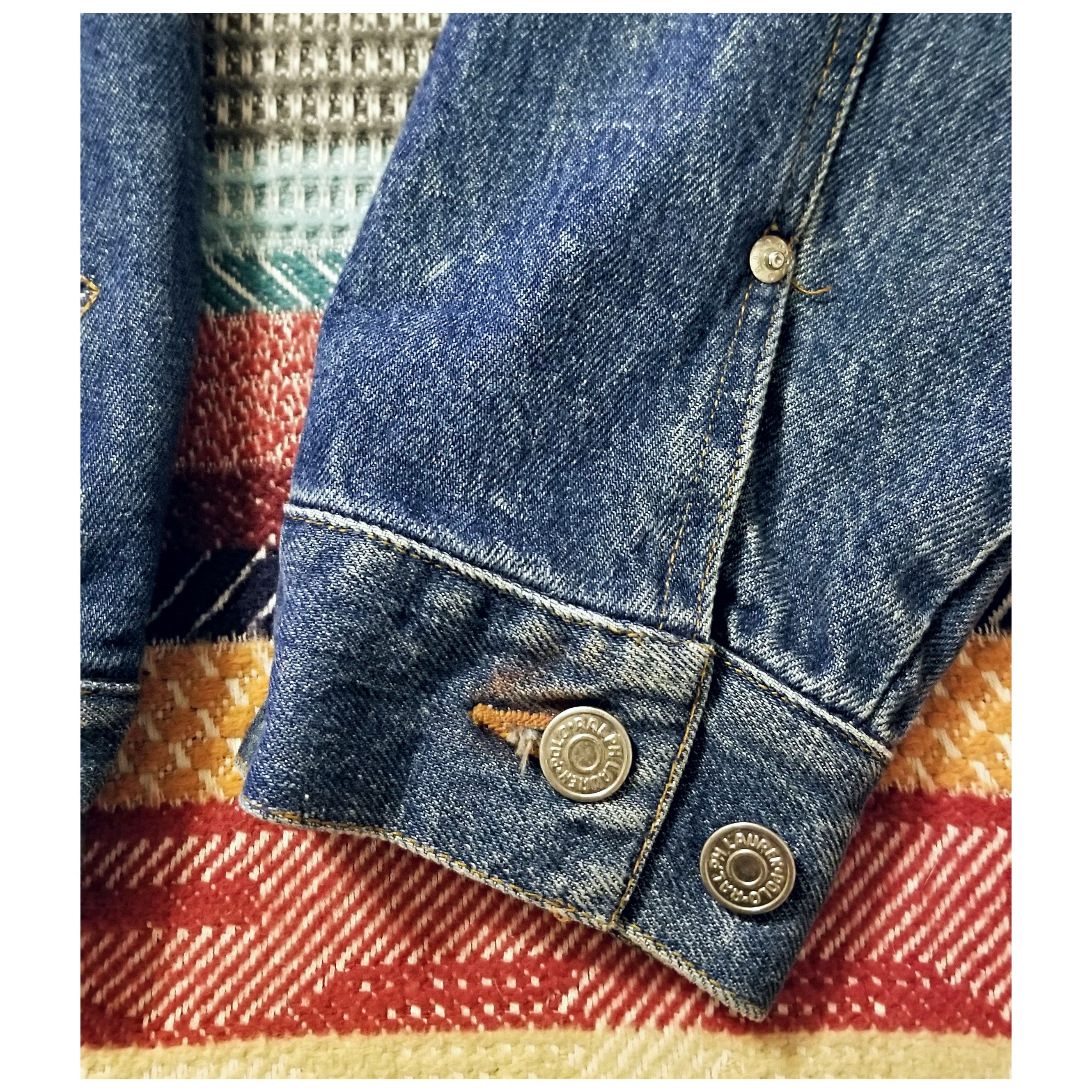 RRL Ralph Lauren VTG 80s POLO RALPH LAUREN DENIM JACKET- WOMEN'S SIZE LARGE Size L / US 10 / IT 46 - 10 Thumbnail