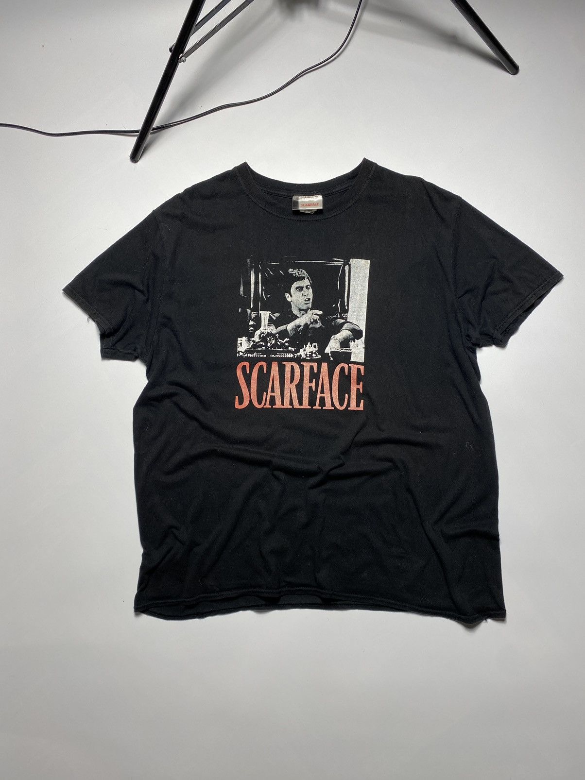 Vintage SCARFACE Tony Montana vintage t shirt heavy cotton Size US XL / EU 56 / 4 - 1 Thumbnail