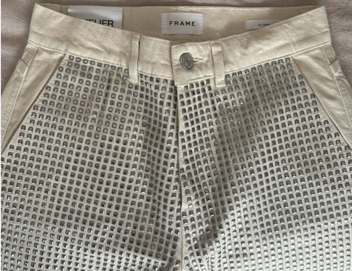 Frame FRAME Atelier if Denim Le Jane Hi Rise Studded Jeans Size 23" - 8 Thumbnail