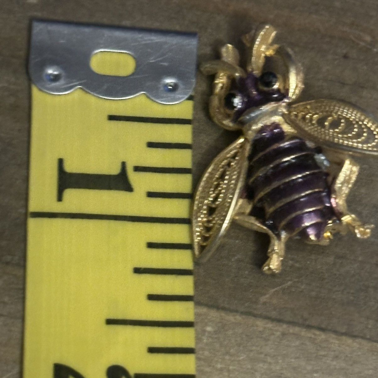 Vintage Vintage purple bee brooch Size ONE SIZE - 4 Thumbnail