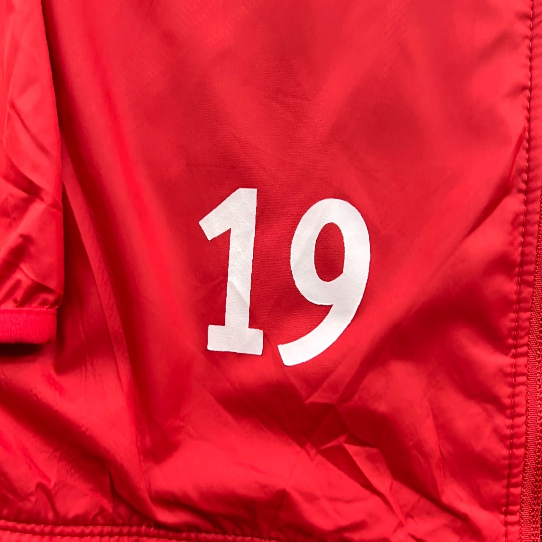 Nike Nike Nylon Jacket Mens Small Red Full Zip Football Training Drill Track Jacket Mens Nike Size US S / EU 44-46 / 1 - 5 Thumbnail