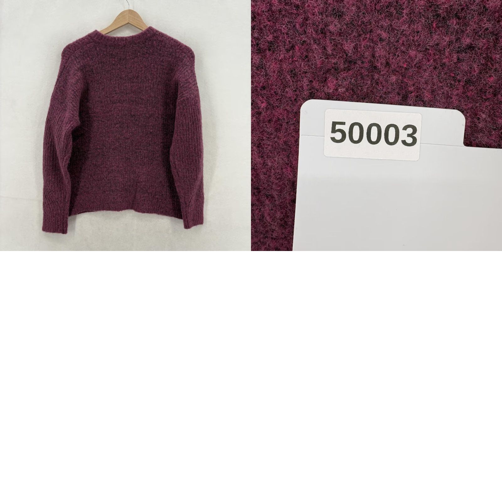 Madewell Madewell Sweater Womens XS Purple Wool Camel Hair Crew Neck Chunky Knit NWT Size XS / US 0-2 / IT 36-38 - 9 Thumbnail
