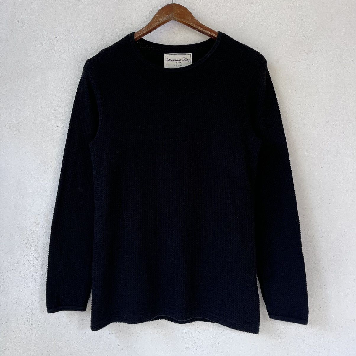 Beams Japan International Gallery BEAMS Waffle Knit Crewneck Long Sleeve Size US S / EU 44-46 / 1 - 1 Thumbnail