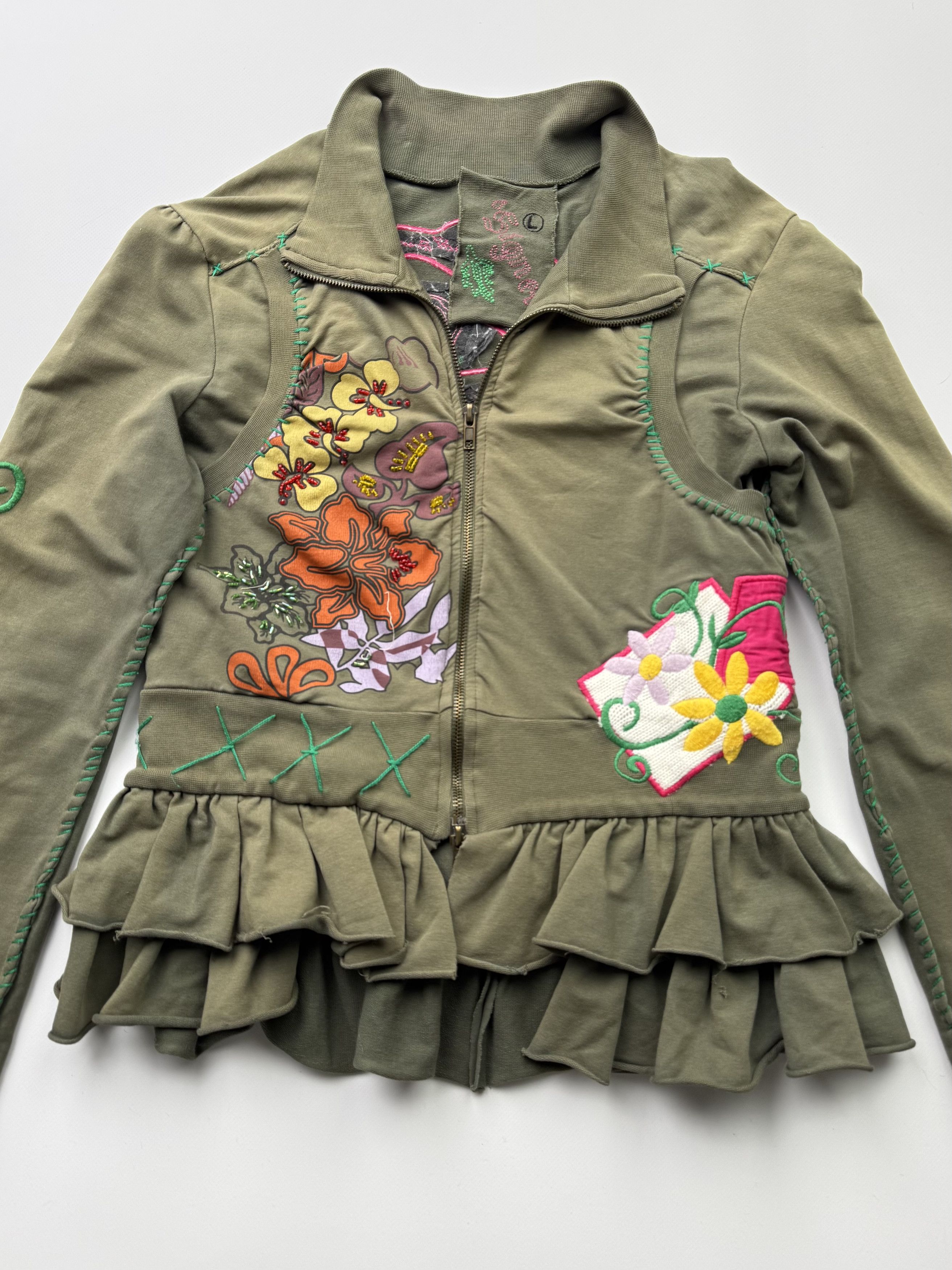 Vintage Vintage Cropped Jacket B127 E2(V446) Size L / US 10 / IT 46 - 4 Thumbnail