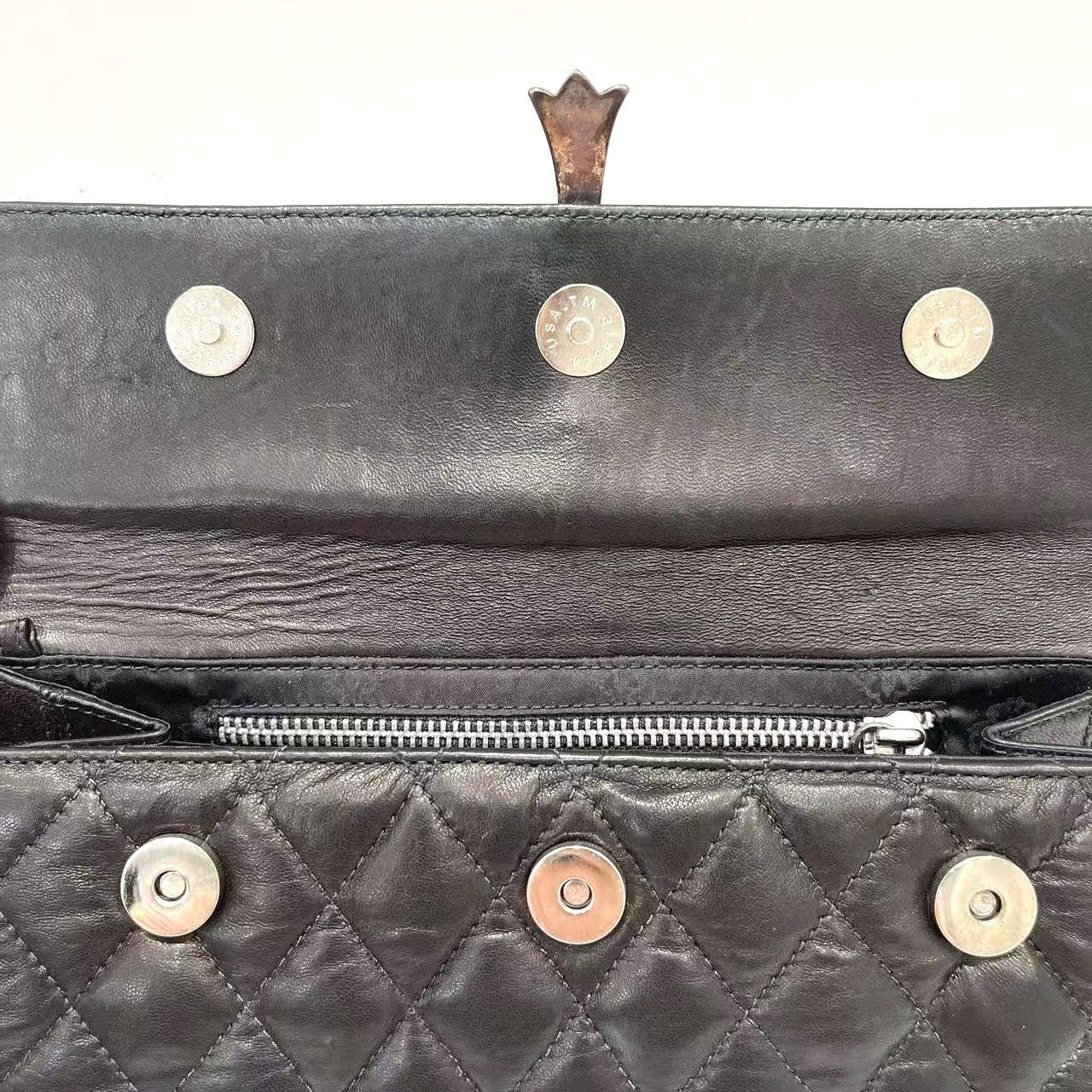 Chrome Hearts Chrome Hearts Huge Cross Quilted Leather Hand Clutch Bag Size ONE SIZE - 9 Thumbnail