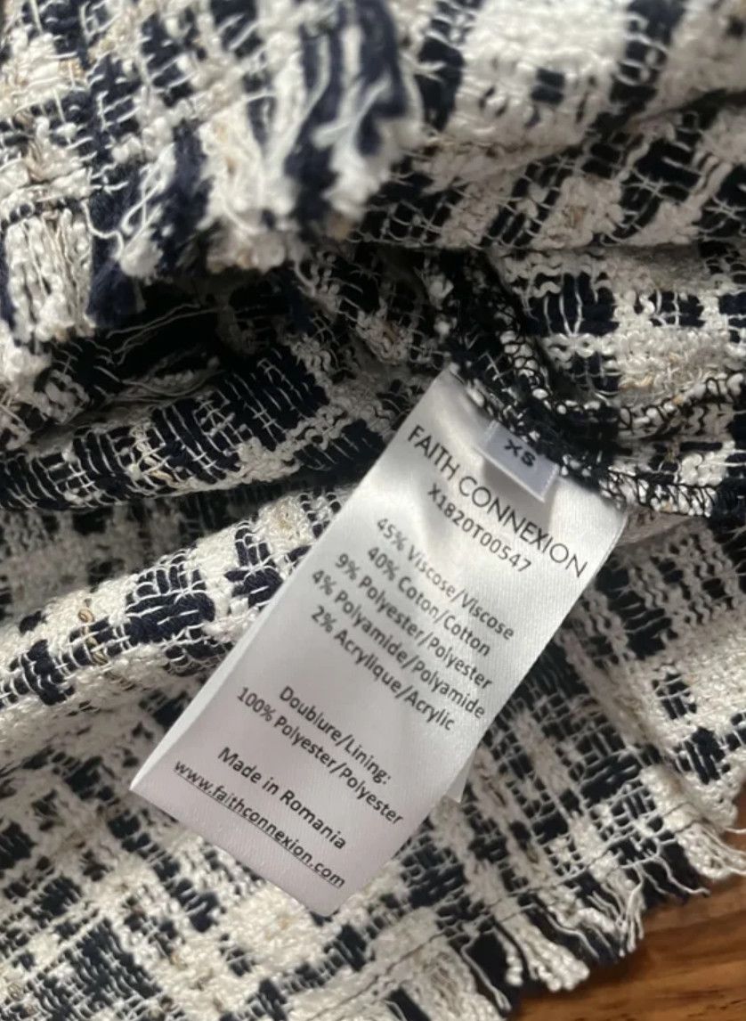 Faith Connexion Faith Connexion Tweed Oversized Shirt Size US XS / EU 42 / 0 - 6 Thumbnail