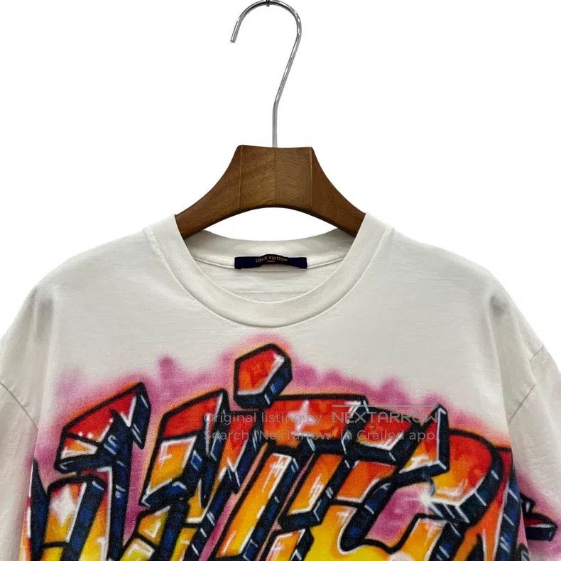 Louis Vuitton Louis Vuitton White flame graffiti logo short sleeve Size US S / EU 44-46 / 1 - 2 Thumbnail