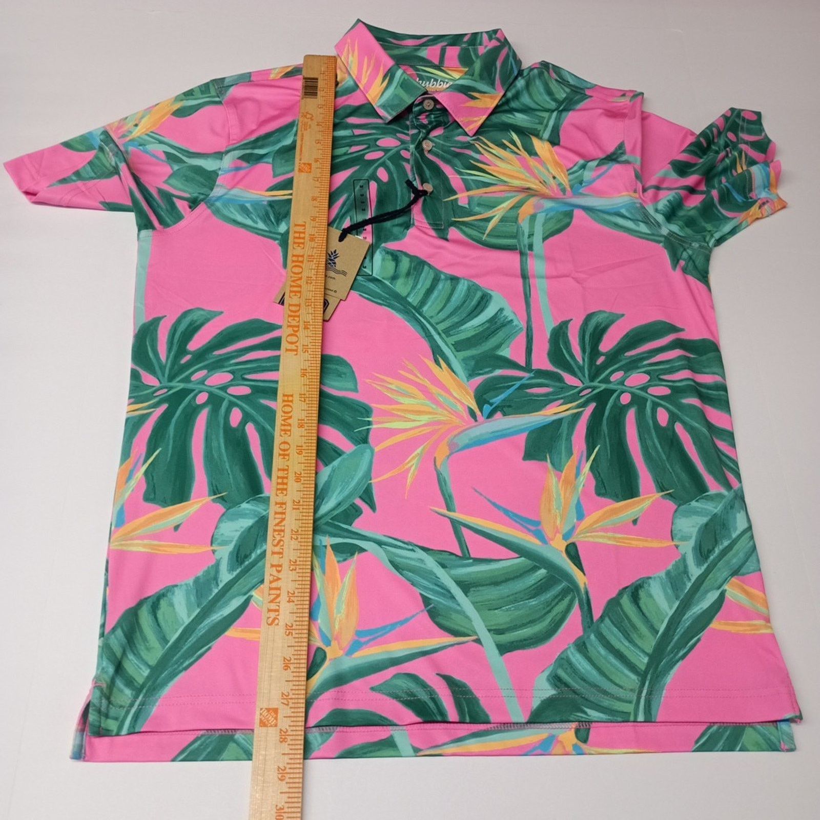 Chubbies Chubbies Shirt Men's M Performance Polo Paradise Floral Size US M / EU 48-50 / 2 - 5 Thumbnail