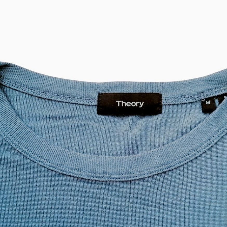 Theory Theory Blue Long-Sleeve Top | Size M Size US M / EU 48-50 / 2 - 3 Thumbnail