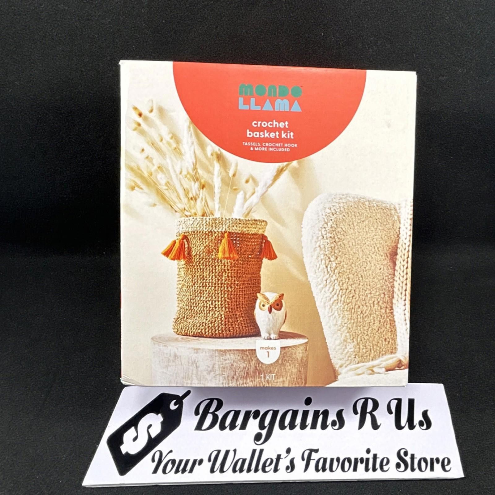 Other Mondo Llama Crochet Basket Kit Includes Yarn, Instructions, Size ONE SIZE - 1 Thumbnail