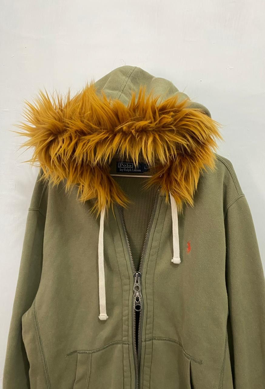 Polo Ralph Lauren 💥DoubleZipper💥Polo Ralph Lauren Fur Hoodie LGB Style Size US L / EU 52-54 / 3 - 1 Thumbnail