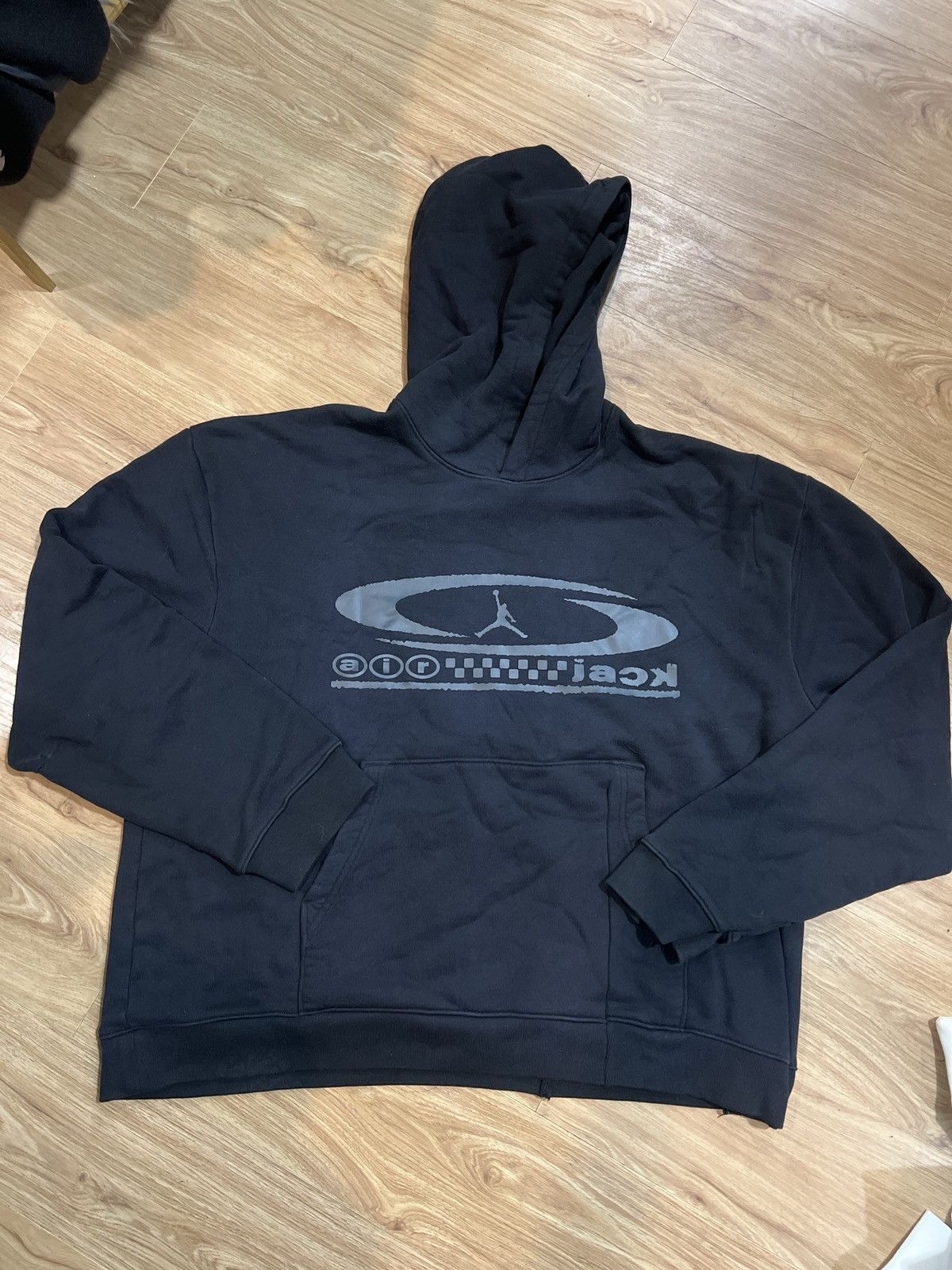 Jordan Brand × Travis Scott 🌵Travis Scott x Air Jordan Hoodie Black Fraphic FQ7822-010 Size US XL / EU 56 / 4 - 3 Thumbnail