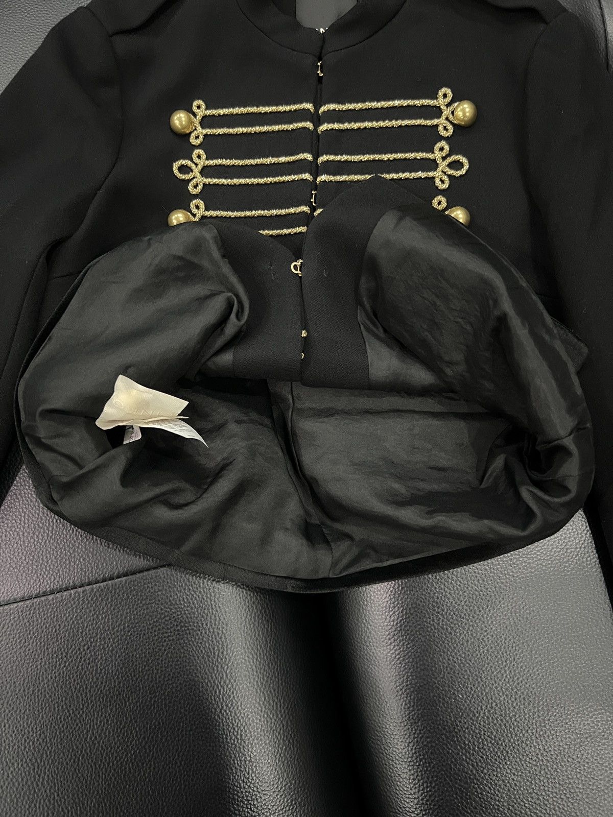 Pinko Pinko Black & Gold Baroque Detail Jacket Size S / US 4 / IT 40 - 8 Thumbnail