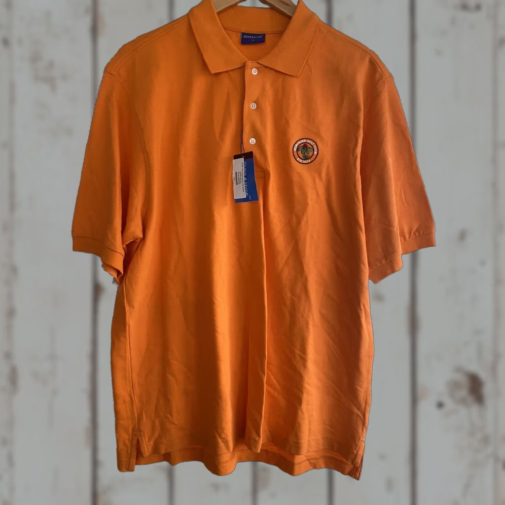 Vintage VINTAGE Duck & Hyde Polo Shirt Montague Club Orange M NWT Mens Short Sleeve Collared 100% Cotton Golf Polo Size US M / EU 48-50 / 2 - 1 Thumbnail
