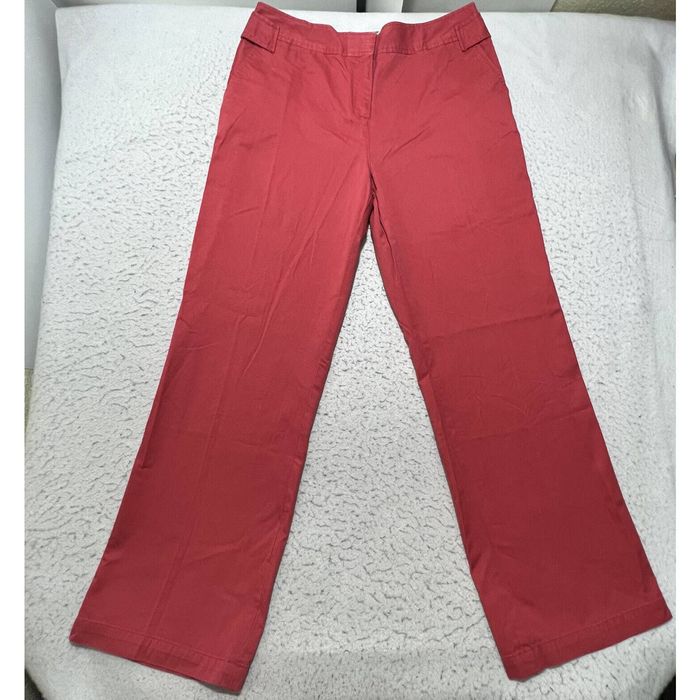 Jill.J J. Jill Coral Straight Leg High Rise Pants Button Waist | Grailed