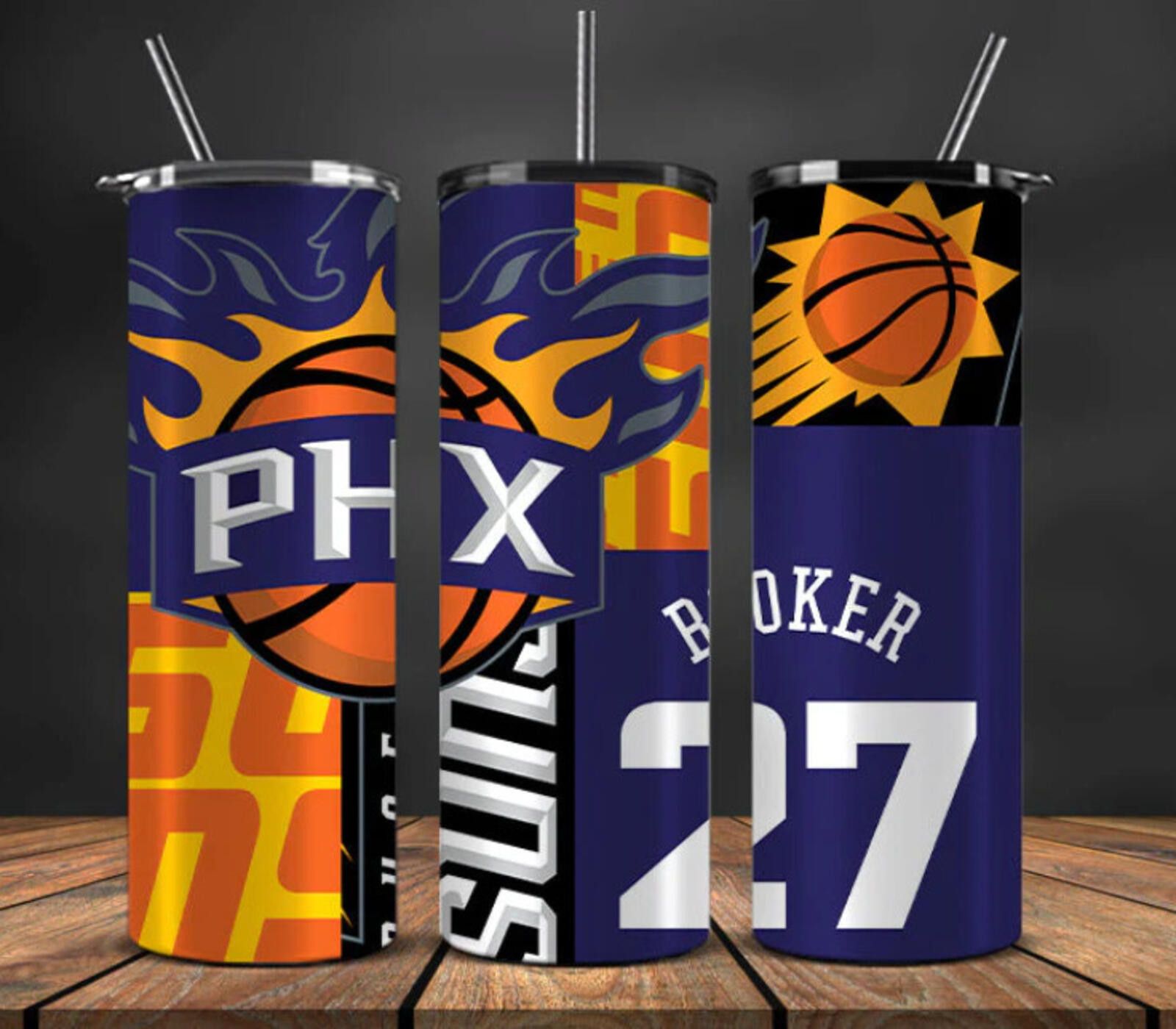 Other 20 oz Phoenix Suns Stainless Steel Tumbler --Player Jersey Size ONE SIZE - 1 Thumbnail