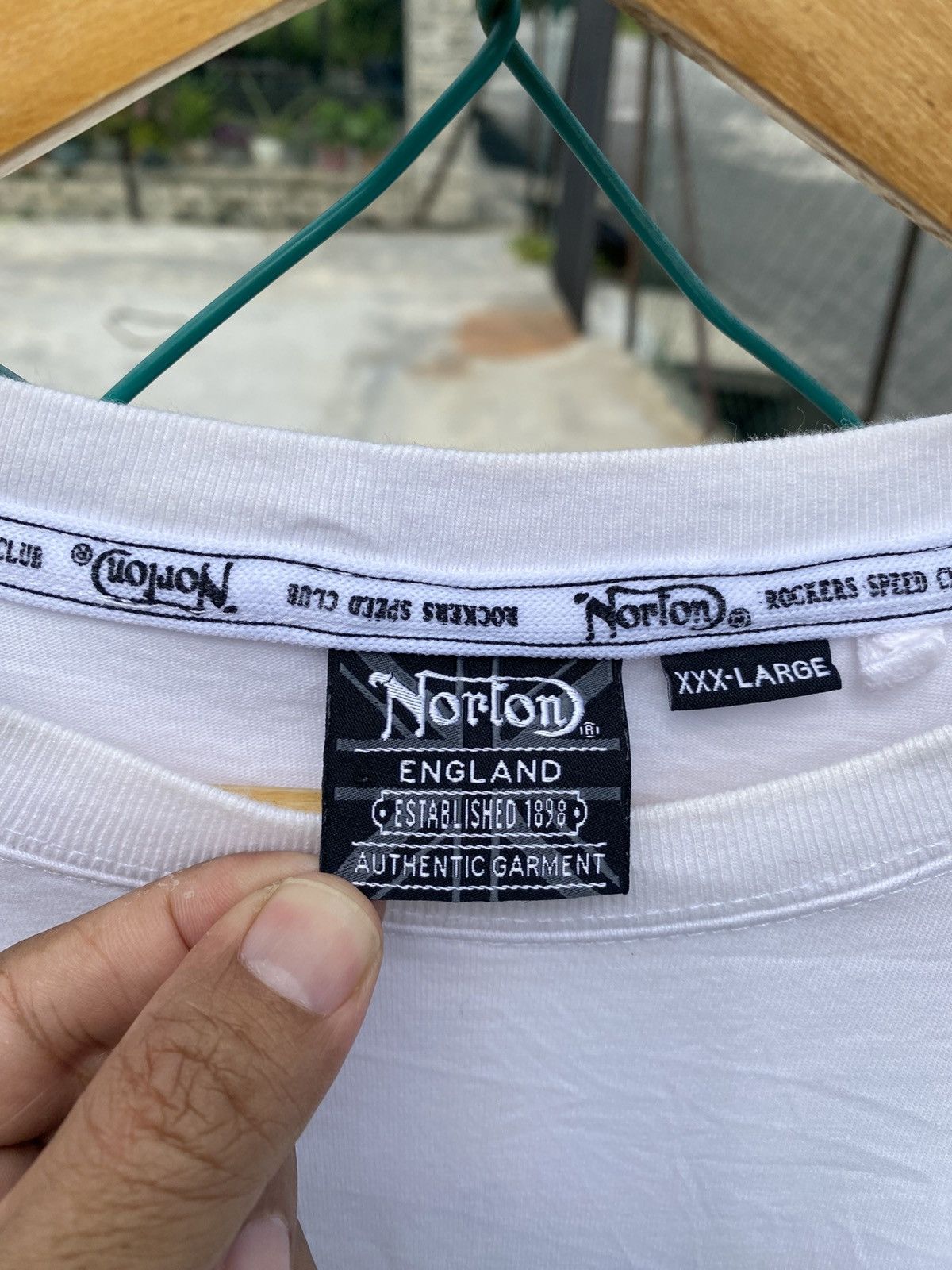 Norton Vintage Norton motorcycle embroidery spellout raglan tees Size US XL / EU 56 / 4 - 6 Thumbnail