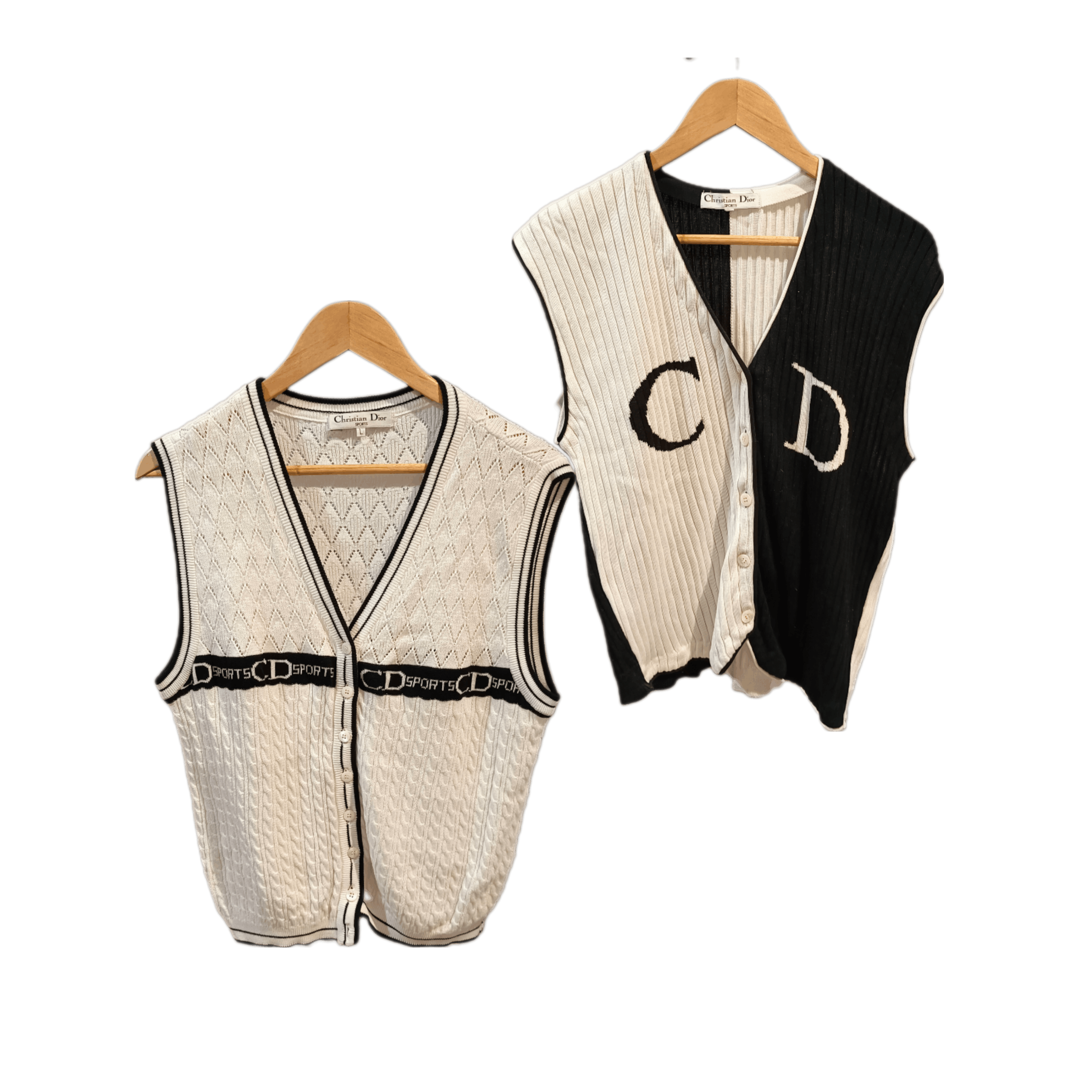 🔥🔥 Bundle 2 Vtg Dior Sports Vest Cardigan