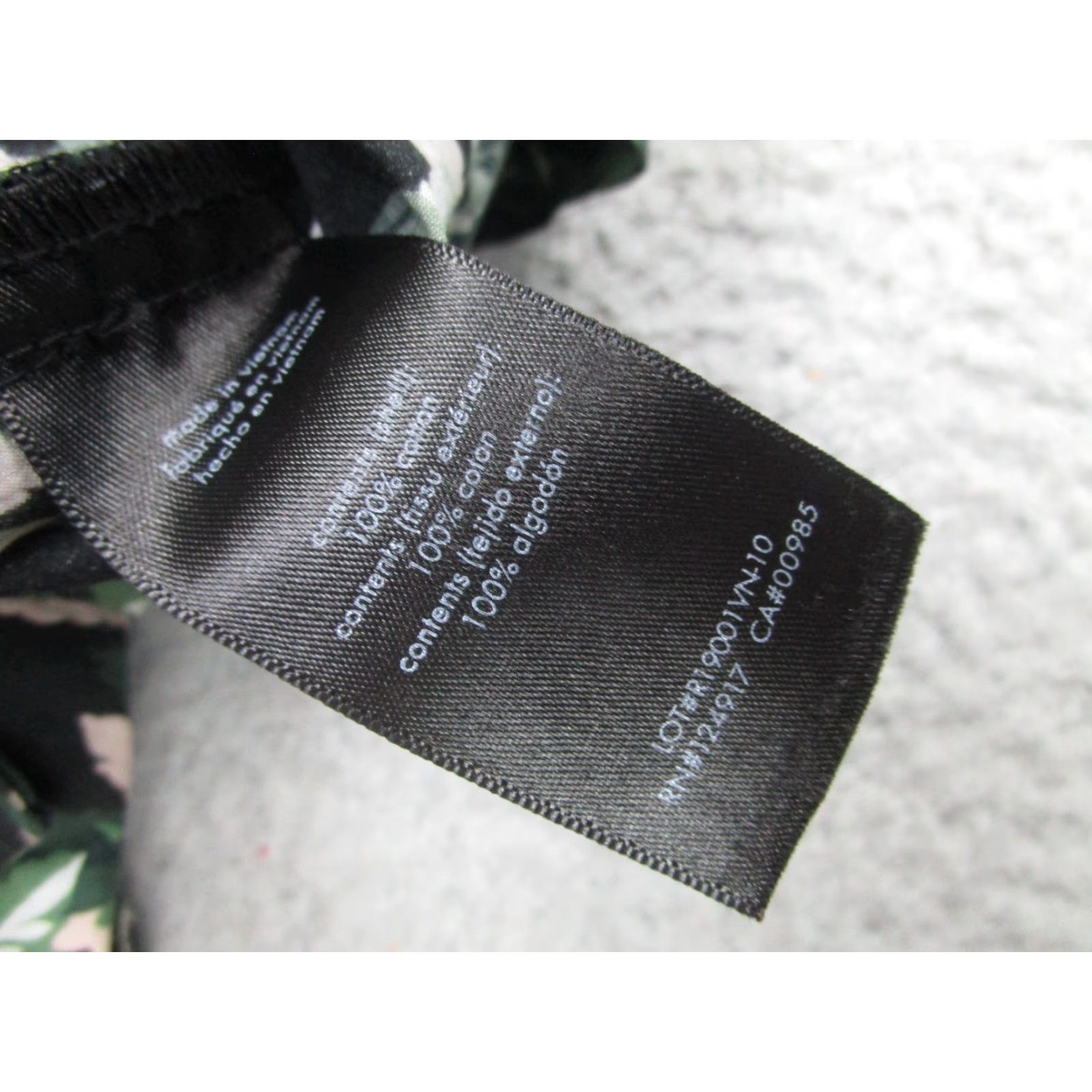 Onia Onia Shirt Men Large Black Green Leaf Print Short Sleeve Cotton Tropical Floral Button-Up Summer Resort Size US L / EU 52-54 / 3 - 5 Thumbnail
