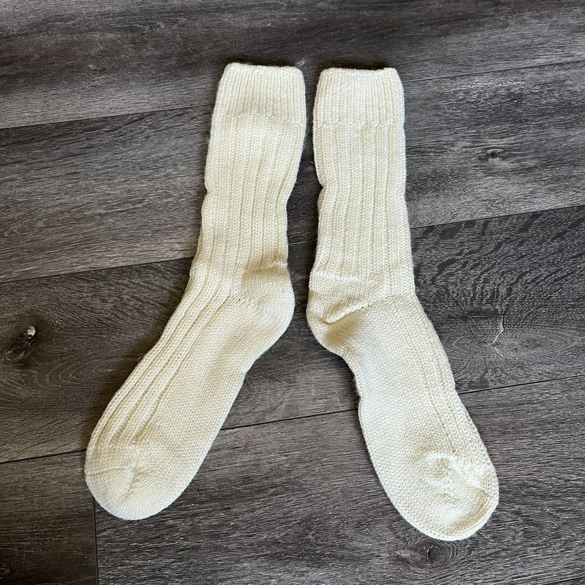 S4LEM S4LEM Salem Wool Socks Beige New Size ONE SIZE - 3 Thumbnail