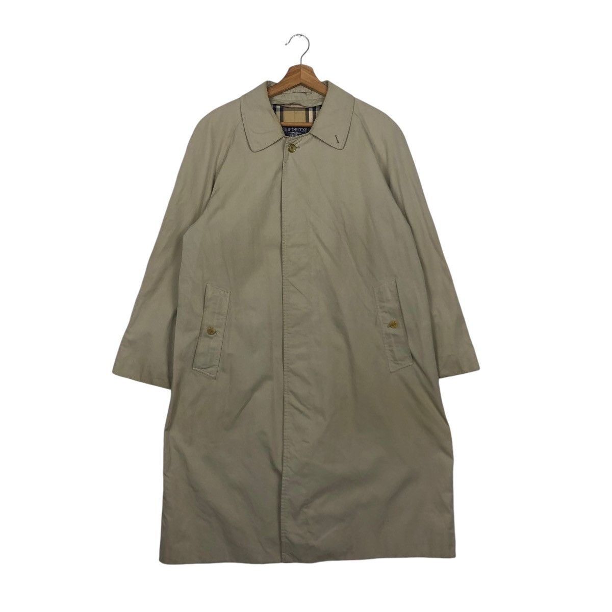 Burberry 🔥VINTAGE LONG JACKET BURBERRYS NOVA CHECK MADE IN ENGLAND Size US M / EU 48-50 / 2 - 4 Thumbnail
