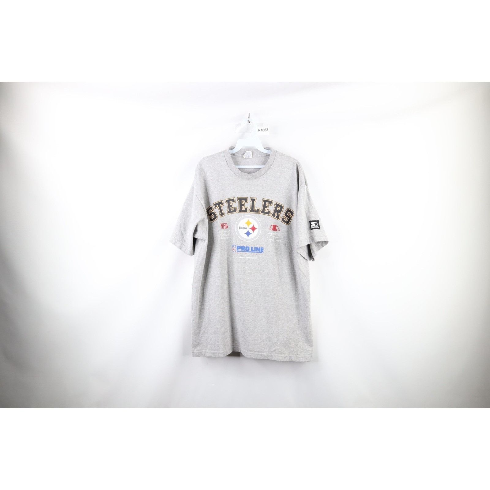 Starter Vintage 90s Starter NFL Pro Line Pittsburgh Steelers T-Shirt Size US L / EU 52-54 / 3 - 1 Thumbnail