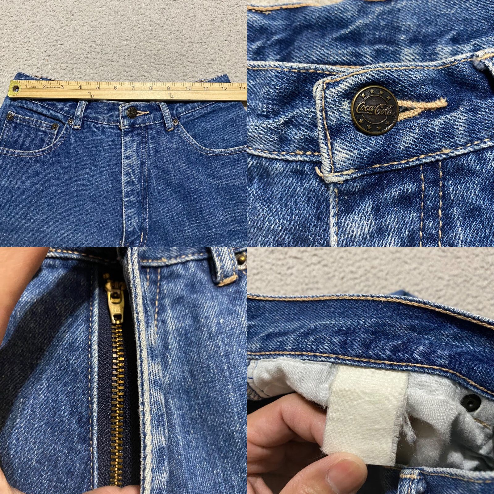 Vintage VINTAGE Coca-Cola Jeans 1980’s Blue Denim High Rise Tapered Womens Size 0 Jeans Size 25" / US 0 / IT 36 - 8 Thumbnail