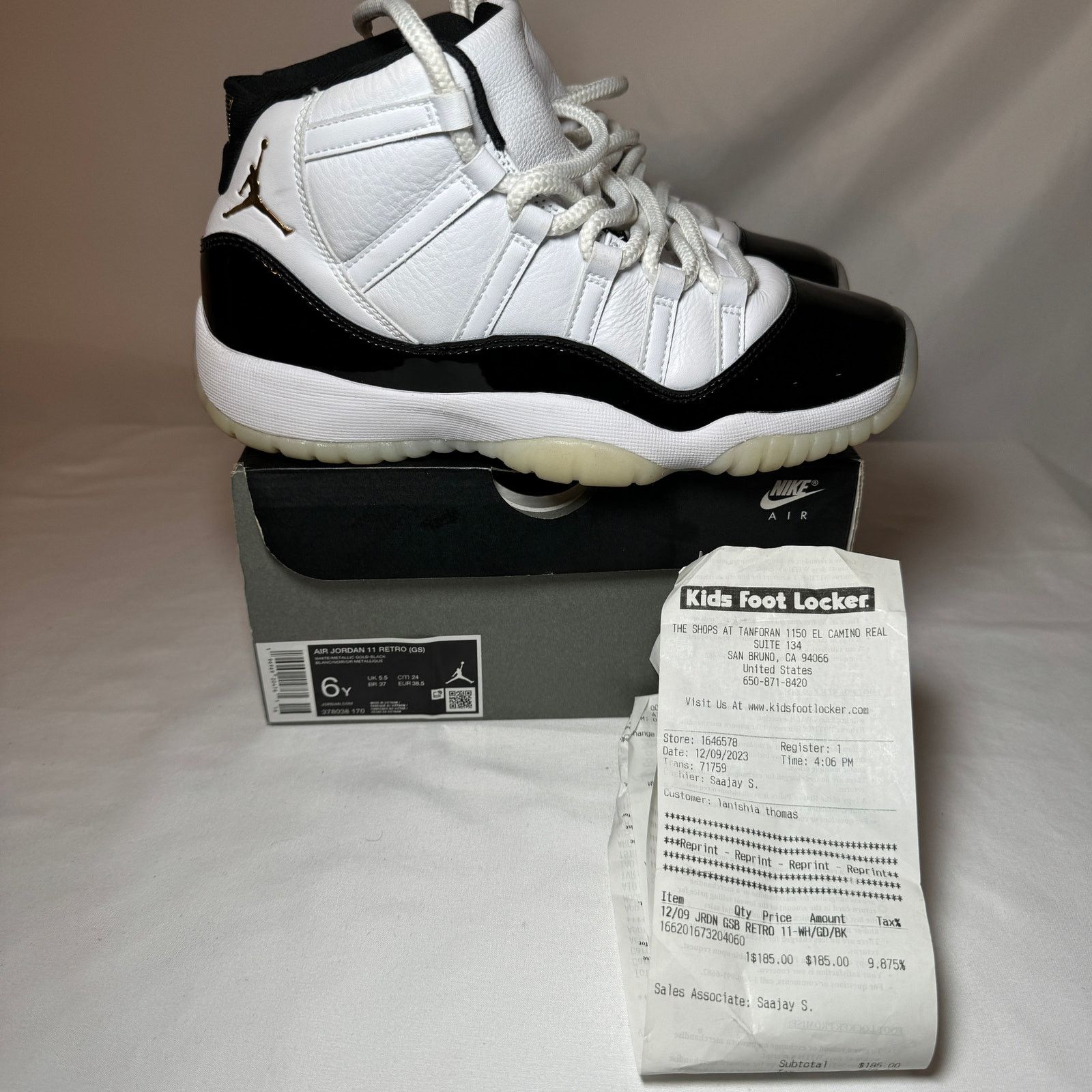 Size 6 - Air Jordan 11 Retro GS Gratitude / Defining Moments