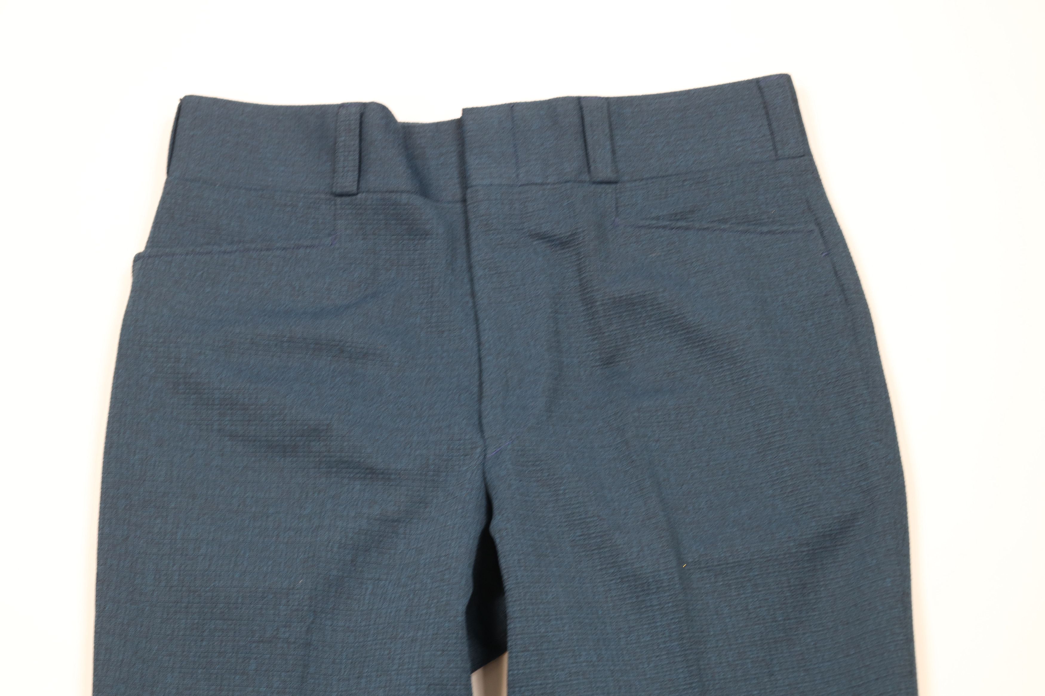 Vintage Vintage 70s Streetwear Bell Bottoms Chino Pants Blue USA Size US 34 / EU 50 - 2 Thumbnail