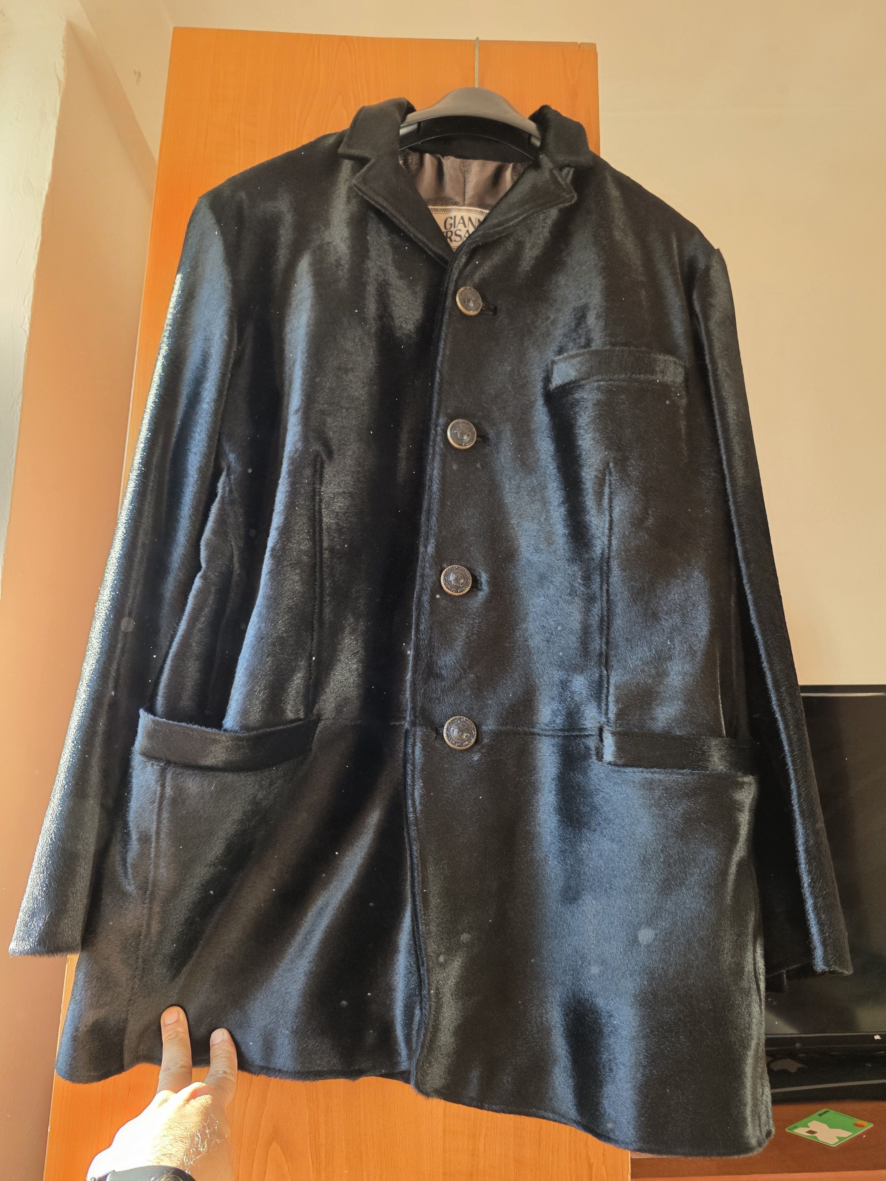 Gianni Versace vintage leather blazer