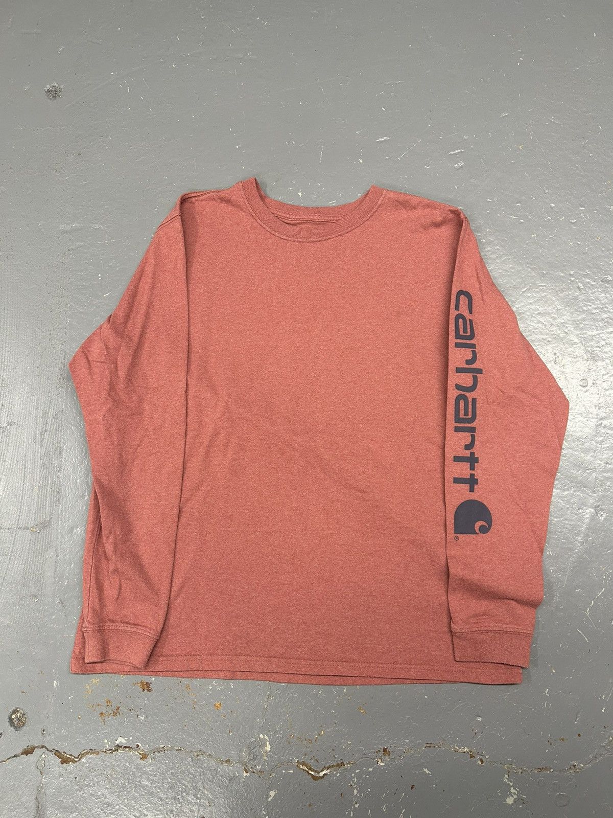 Carhartt × Vintage Crazy Vintage Y2K Essenital Salmon Carhartt Longsleeve Shirt Size US L / EU 52-54 / 3 - 1 Thumbnail