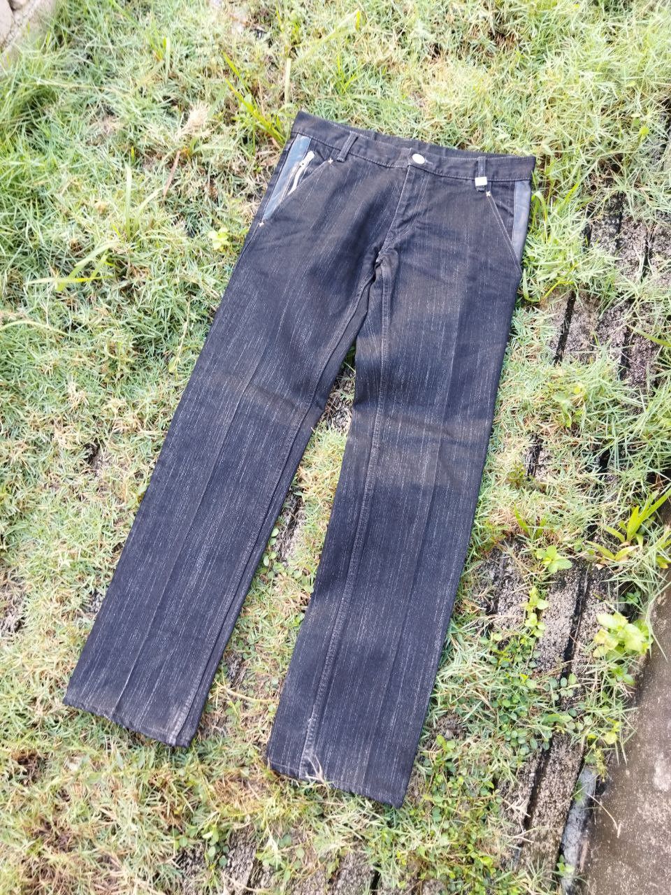 Japanese Brand Vintage Artisan Japan Denim + Leather Pants Size US 32 / EU 48 - 1 Thumbnail
