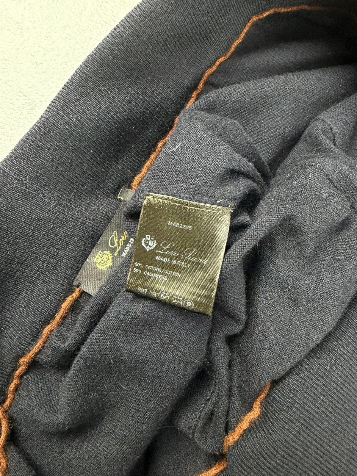 Loro Piana Loro Piana Cashmere Cotton Sweatpants Navy Size 3XL Size US 38 / EU 54 - 12 Thumbnail