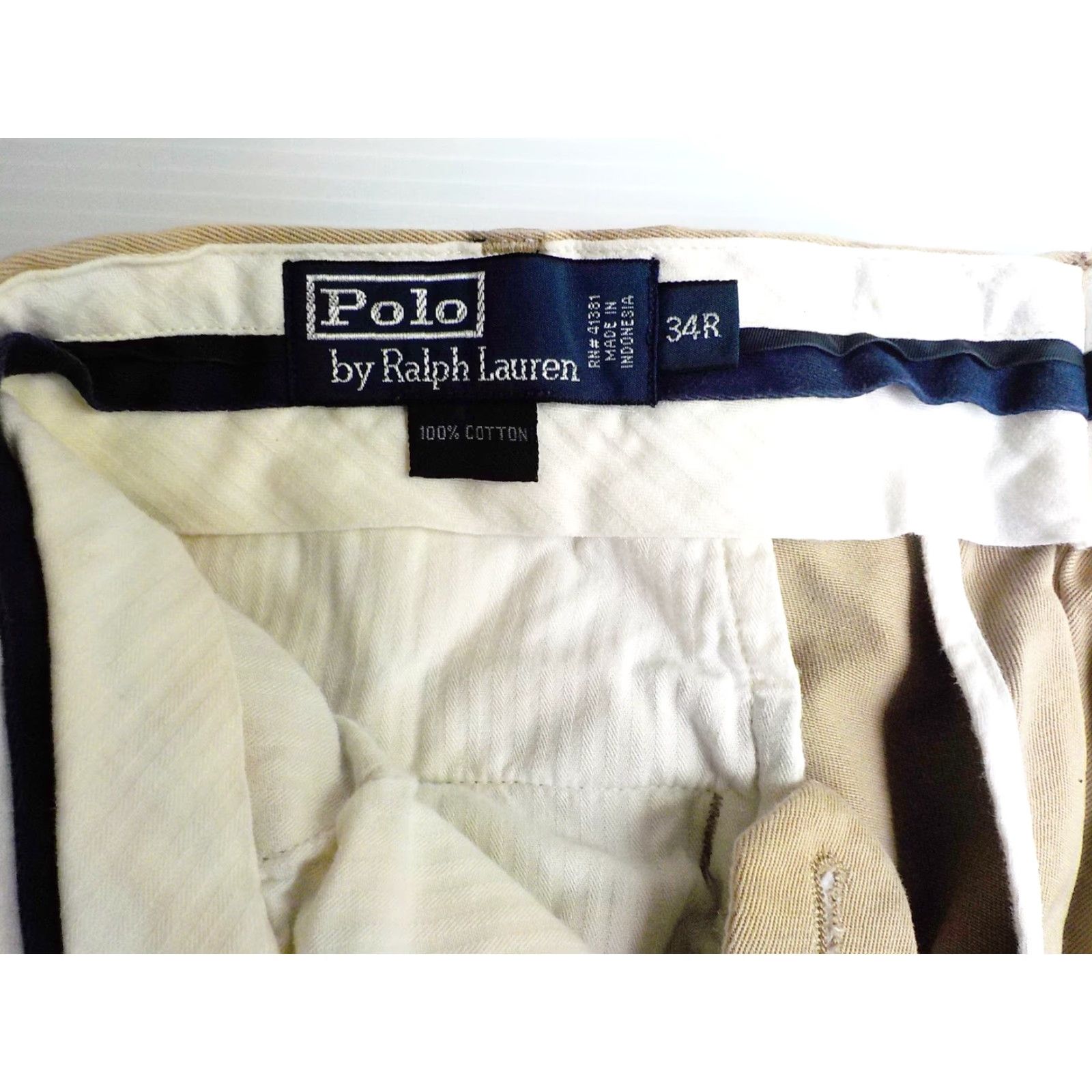 Polo Ralph Lauren POLO RALPH LAUREN 100% Coton Pleated Front Khaki Pants SZ 34 Size US S / EU 44-46 / 1 - 4 Thumbnail