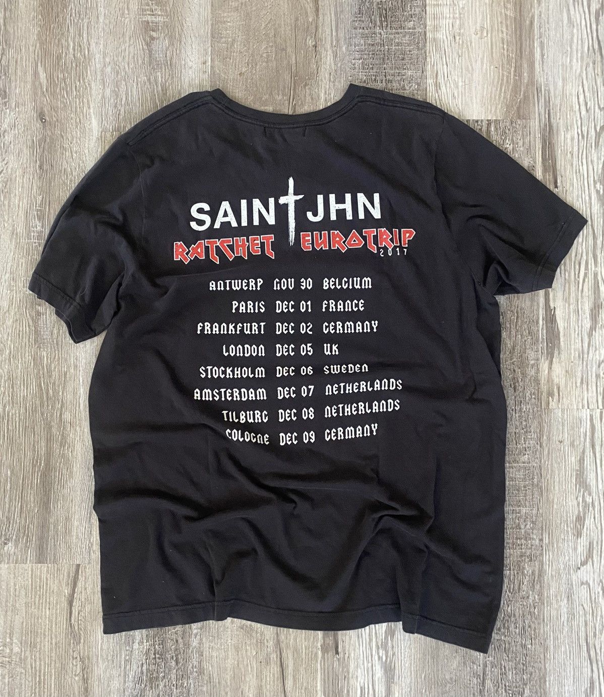 Rap Tees Saint Jhn Tour Tee Size US XL / EU 56 / 4 - 3 Thumbnail