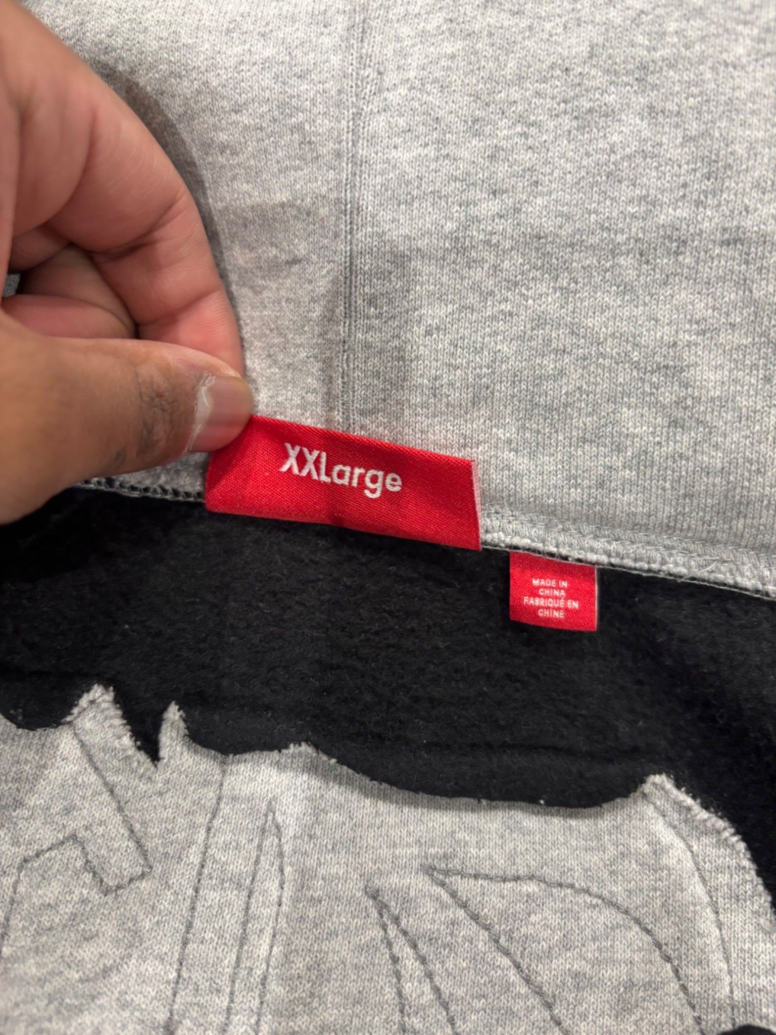 Supreme Supreme Cut Out Zip Up Hooded Sweatshirt Heather Grey Size US XXL / EU 58 / 5 - 6 Thumbnail