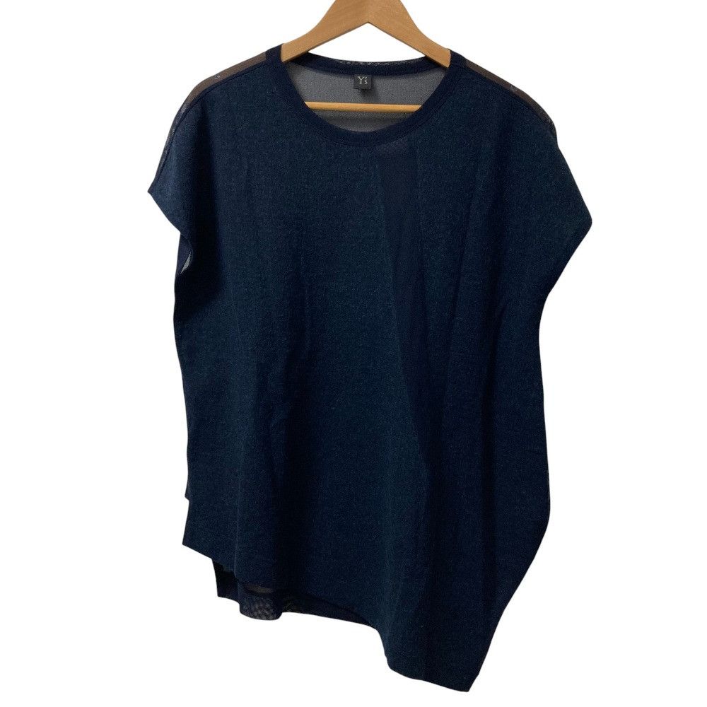 Other Yoji Yamamoto Y's POLYESTER TULLE x WOOL Unbalance T-Shirt Others T-Shirts YB-T06-672 DUTY FREE for USA Size ONE SIZE - 1 Thumbnail