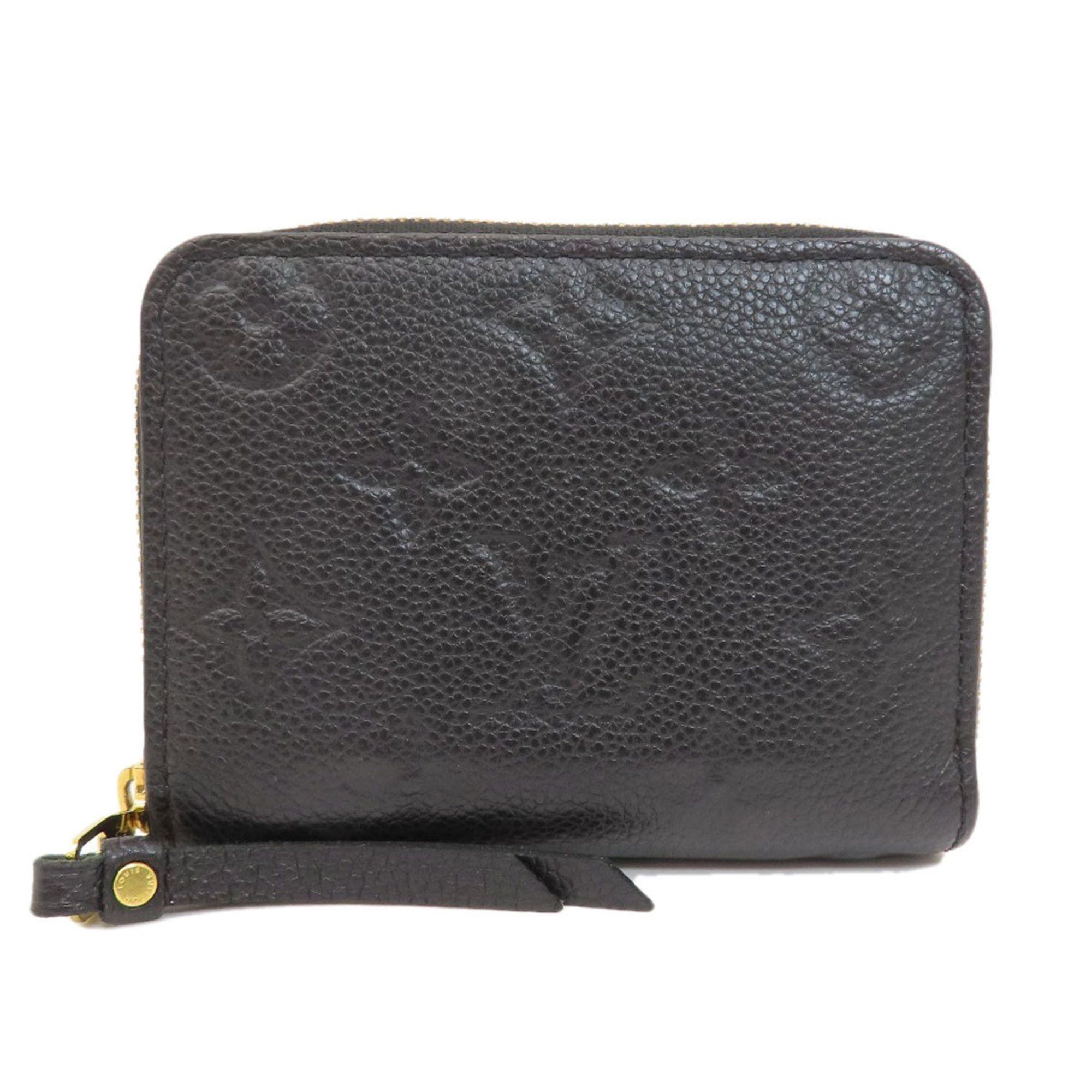image of Louis Vuitton M60574 Zippy Coin Purse Case Empreinte Women's Louis Vuitton in Black