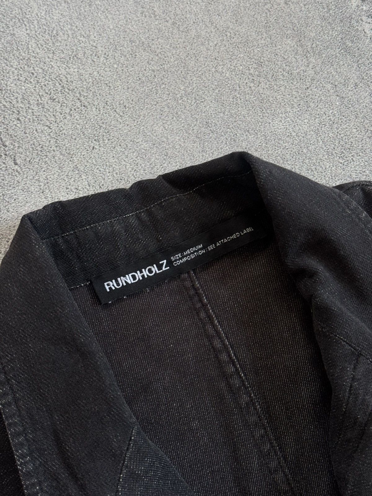 Rundholz Rundholz M/size avantgarde zip denim blazer jacket casual Size M / US 6-8 / IT 42-44 - 5 Thumbnail