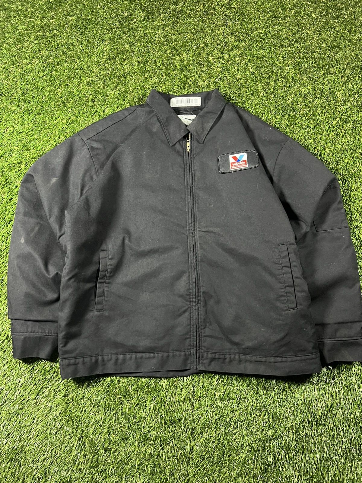 Vintage Vintage 90s Faded Valvoline Boxy Chore Fall Detroit Jacket Size US XL / EU 56 / 4 - 1 Thumbnail
